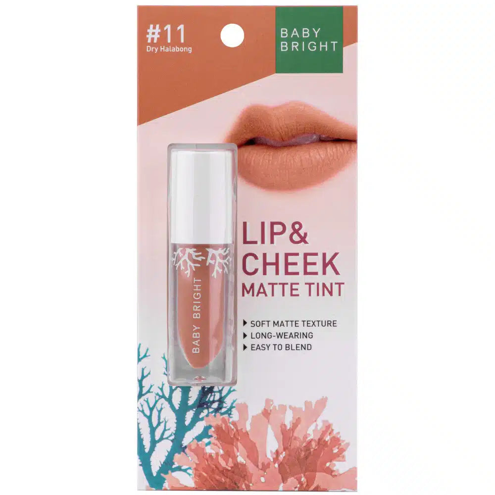 Lip & Cheek Matte Tint 2.4g Baby Bright (M) #11 Dry Halabong (Y2022)