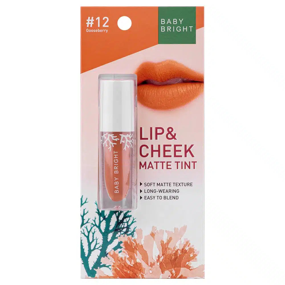 Lip & Cheek Matte Tint 2.4g Baby Bright (M) #12 Gooseberry (Y2022)