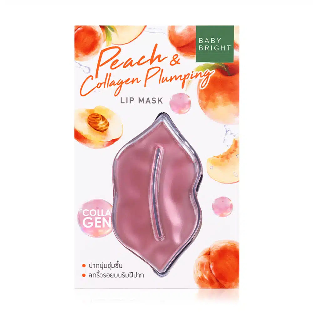 Peach & Collagen Plumping Lip Mask 10g Baby Bright (F)