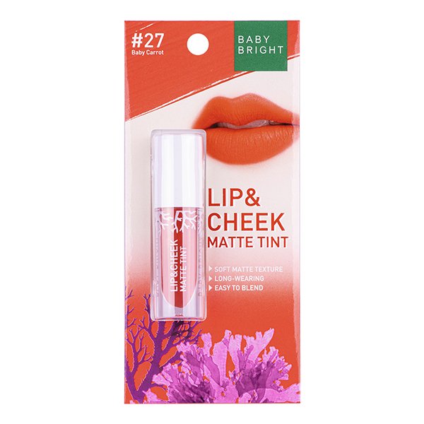 Lip & Cheek Matte Tint 2.4g Baby Bright (M) #27 Baby Carrot