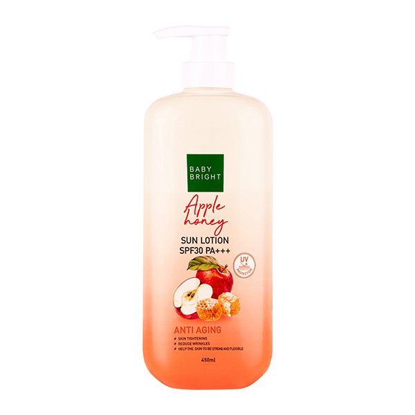 Apple Honey Sun Lotion SPF30 PA+++ 450ml Baby Bright (B)