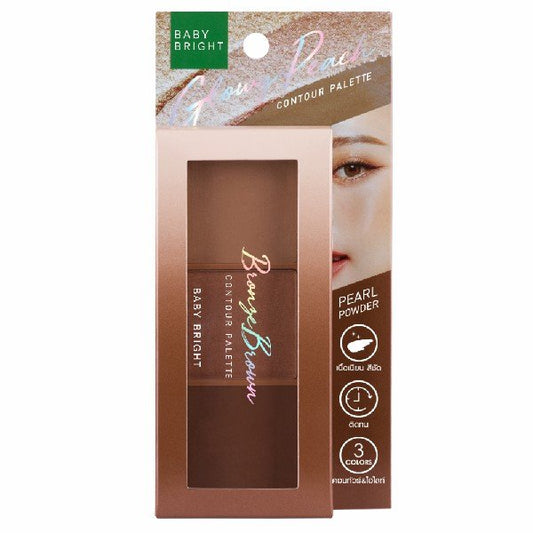 Bronze Brown Contour Palette 4g x 3Colors Baby Bright (M)