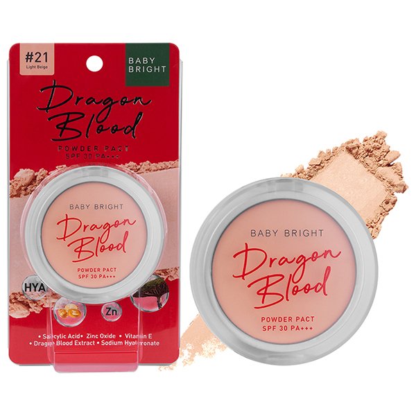 Dragon Blood Powder Pact SPF30 PA+++ 7g Baby Bright (M) #21 Light Beige