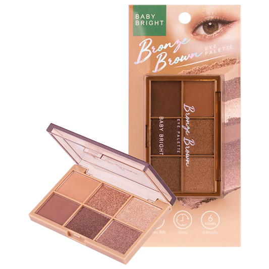 Bronze Brown Eye Palette 0.7g x 6Colors Baby Bright (M)