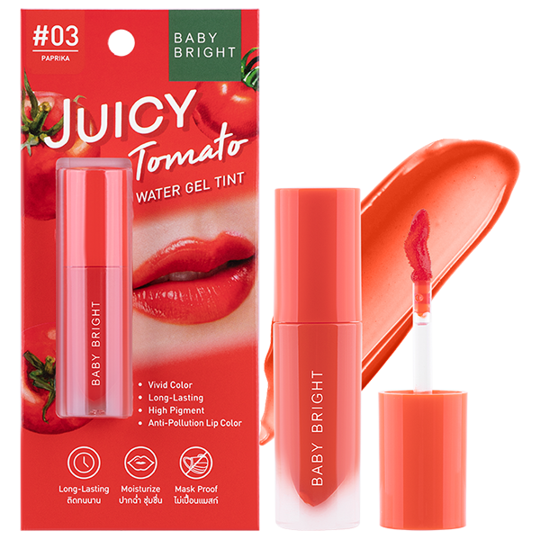 Juicy Tomato Water Gel Tint 2.5g Baby Bright (M) #03 Paprika