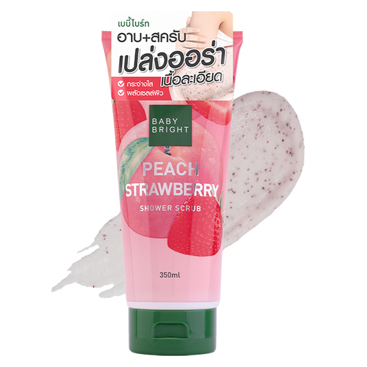 Peach Strawberry Shower Scrub 350ml Baby Bright (B)