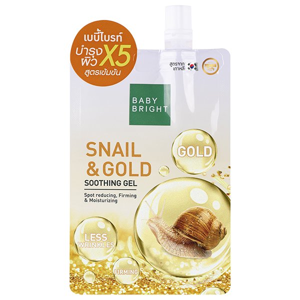 Snail & Gold Soothing Gel 50g Baby Bright (F) (Y2021)