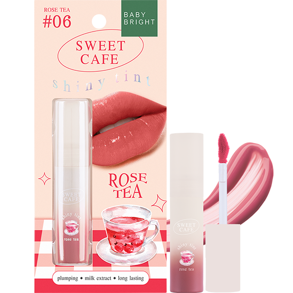 Sweet Cafe Shiny Tint 2.8g Baby Bright (M) #06 Rose Tea