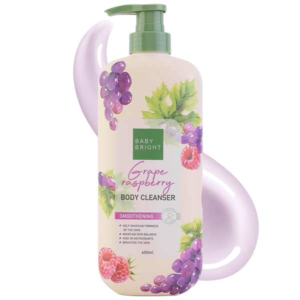 Grape Raspberry Body Cleanser 450ml Baby Bright (B)