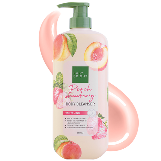 Peach Strawberry Body Cleanser 450ml Baby Bright (B)