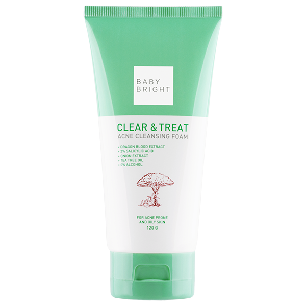 Clear & Treat Acne Cleansing Foam 120g Baby Bright (F)