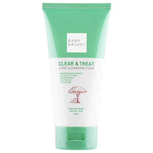 Clear & Treat Acne Cleansing Foam 120g Baby Bright (F)