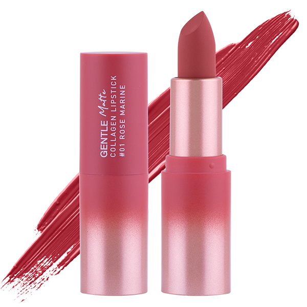 Gentle Matte Collagen Lipstick 3.7g Baby Bright (M) #01 Rose Marine