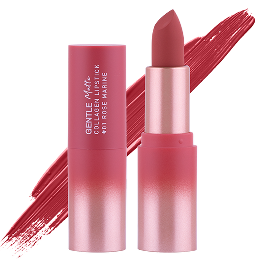 Gentle Matte Collagen Lipstick 3.7g Baby Bright (M) #01 Rose Marine