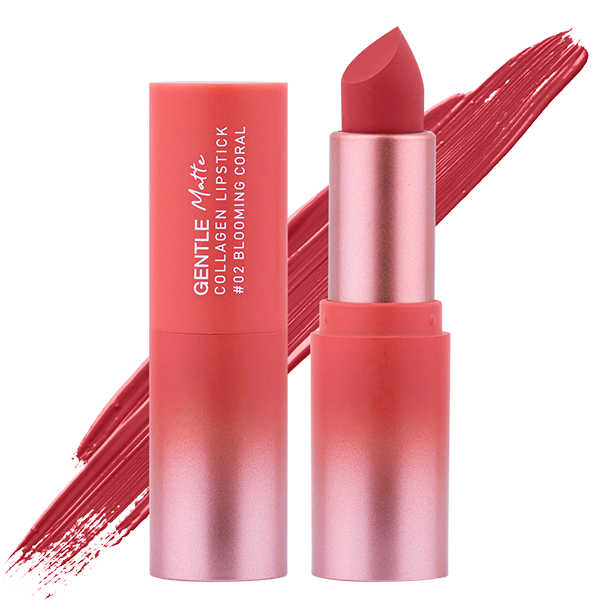 Gentle Matte Collagen Lipstick 3.7g Baby Bright (M) #02 Blooming Coral