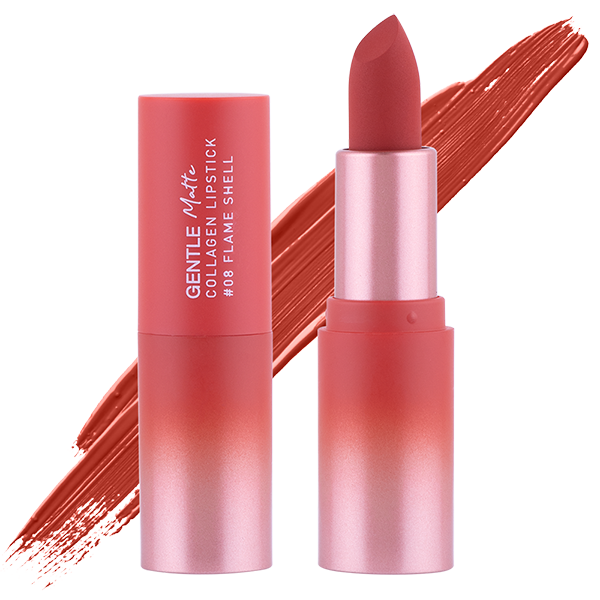 Gentle Matte Collagen Lipstick 3.7g Baby Bright (M) #08 Flame Shell