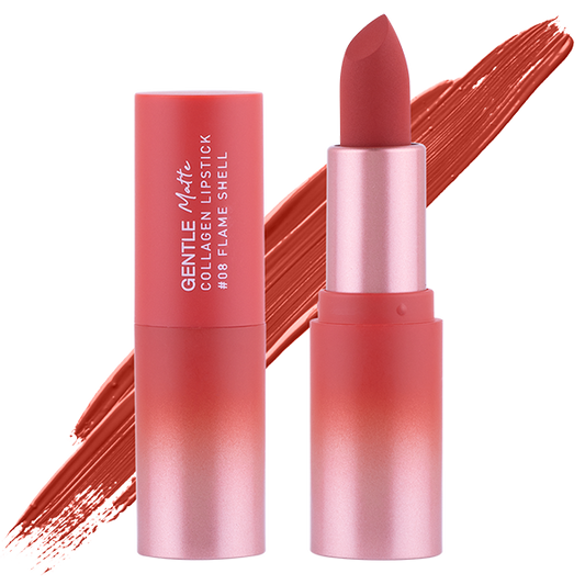 Gentle Matte Collagen Lipstick 3.7g Baby Bright (M) #08 Flame Shell