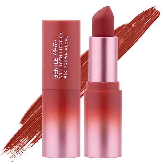 Gentle Matte Collagen Lipstick 3.7g Baby Bright (M) #09 Brown Algae