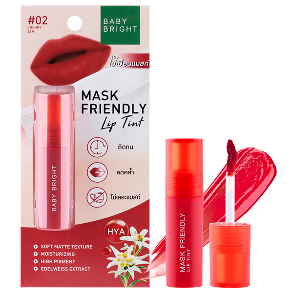 Mask Friendly Lip Tint 2.5g Baby Bright (M) #02 Cherry Jam