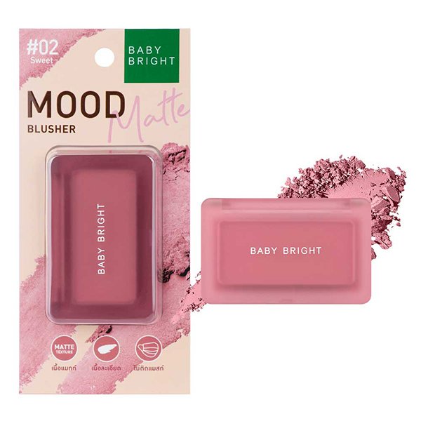 Mood Matte Blusher 4.5g Baby Bright (M) #02 Sweet