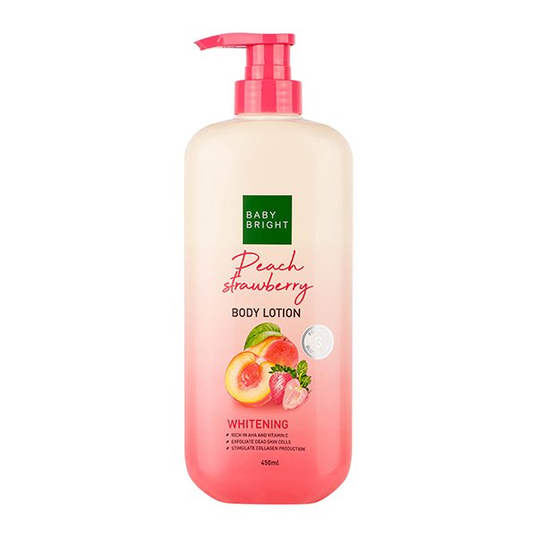 Peach Strawberry Body Lotion 450ml Baby Bright (B)