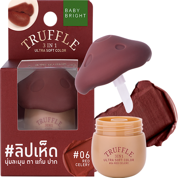 Truffle 3 In 1 Ultra Soft Color 6g Baby Bright (M) #06 Red Celery