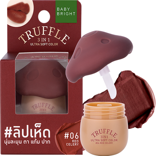 Truffle 3 In 1 Ultra Soft Color 6g Baby Bright (M) #06 Red Celery