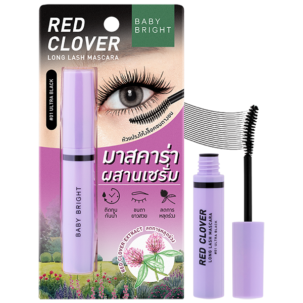 Red Clover Long Lash Mascara 4.8g Baby Bright (M) #01 Ultra Black